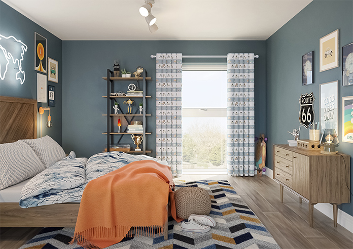 Brum Brum, Blues - Made to Measure Curtains - Image 14